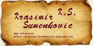 Krasimir Šumenković vizit kartica